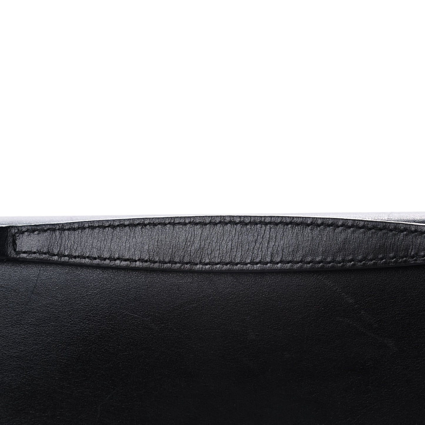 Shiny Calfskin Medium Annie Shoulder Bag Black