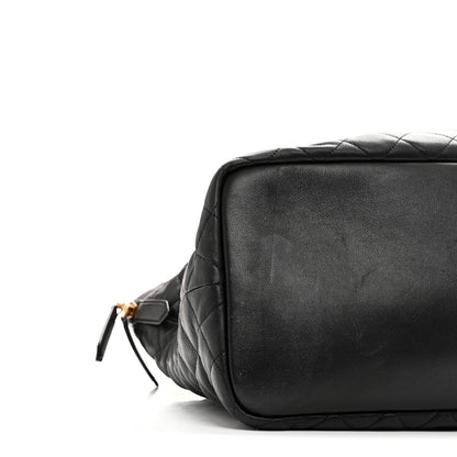 Saint Laurent Calfskin Quilted ES Giant Travel Bag Black 9 of 10