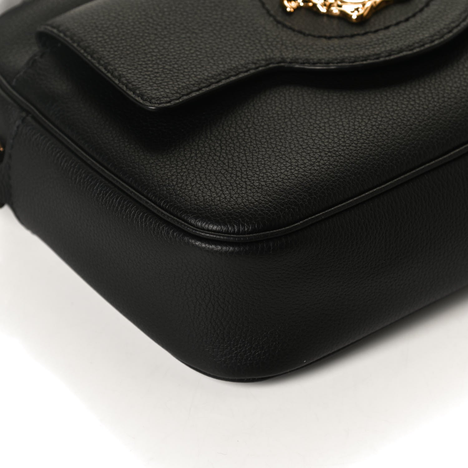 Versace Grained Calfskin Medusa Camera Bag Black 12 of 13