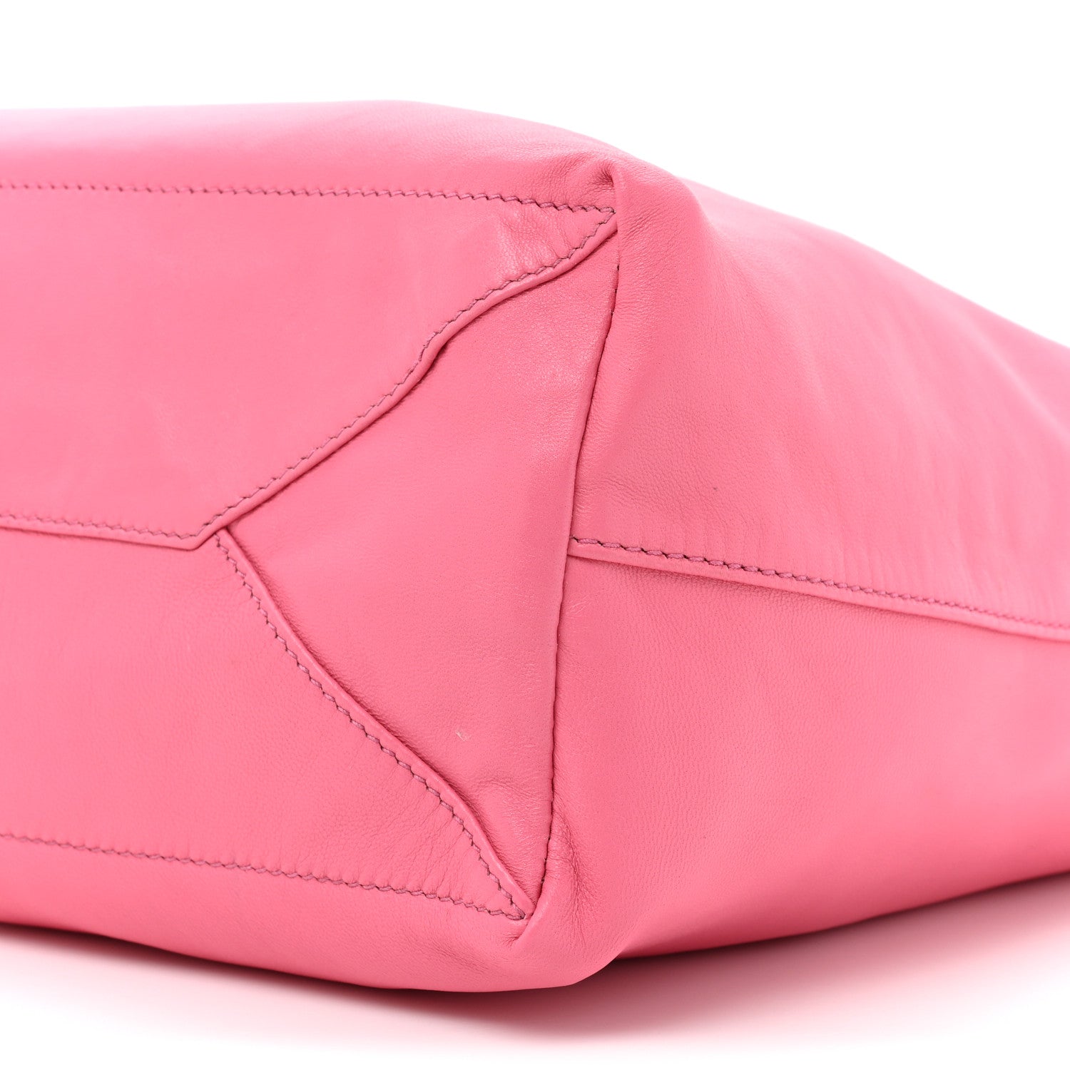 Prada Nappa Antique Reversible Tote Black Pink 13 of 22