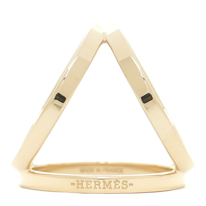 Hermes Permabrass Gold Plated Trio Scarf Ring 1 of 3