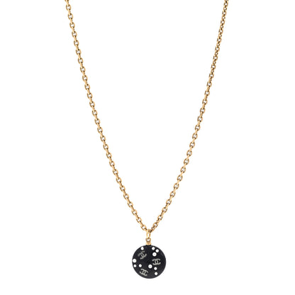 Chanel Resin Pearl CC Necklace  Gold Black 1 of 6
