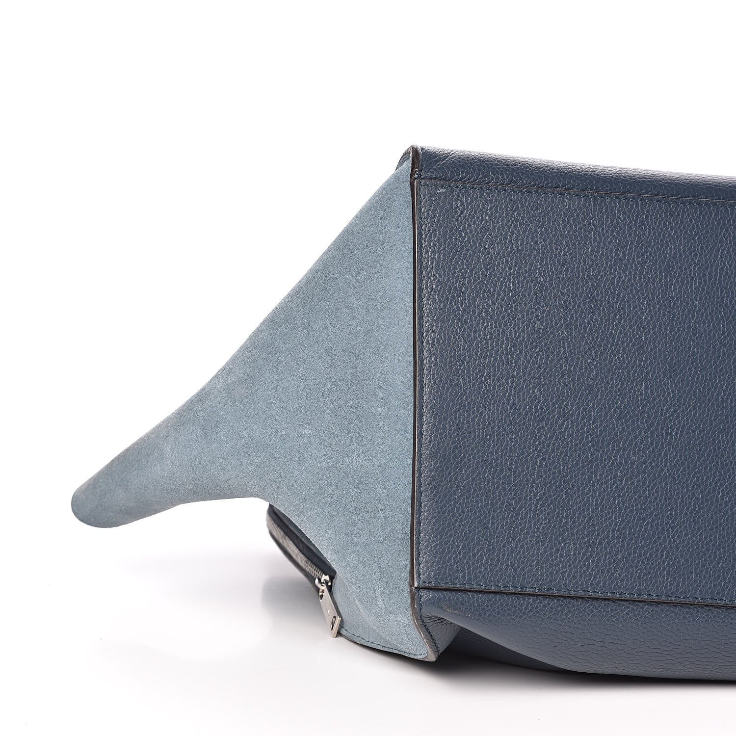 Celine Drummed Calfskin Suede Double Zip Trapeze Orage 8 of 11