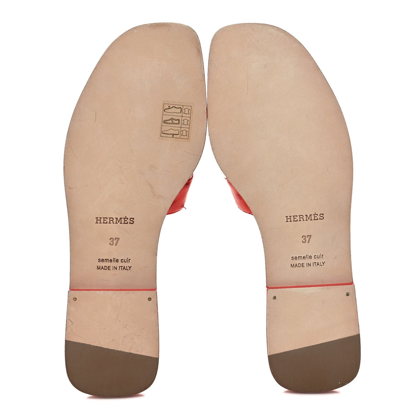 Ostrich Oran Sandals 37 Jasper Rouge