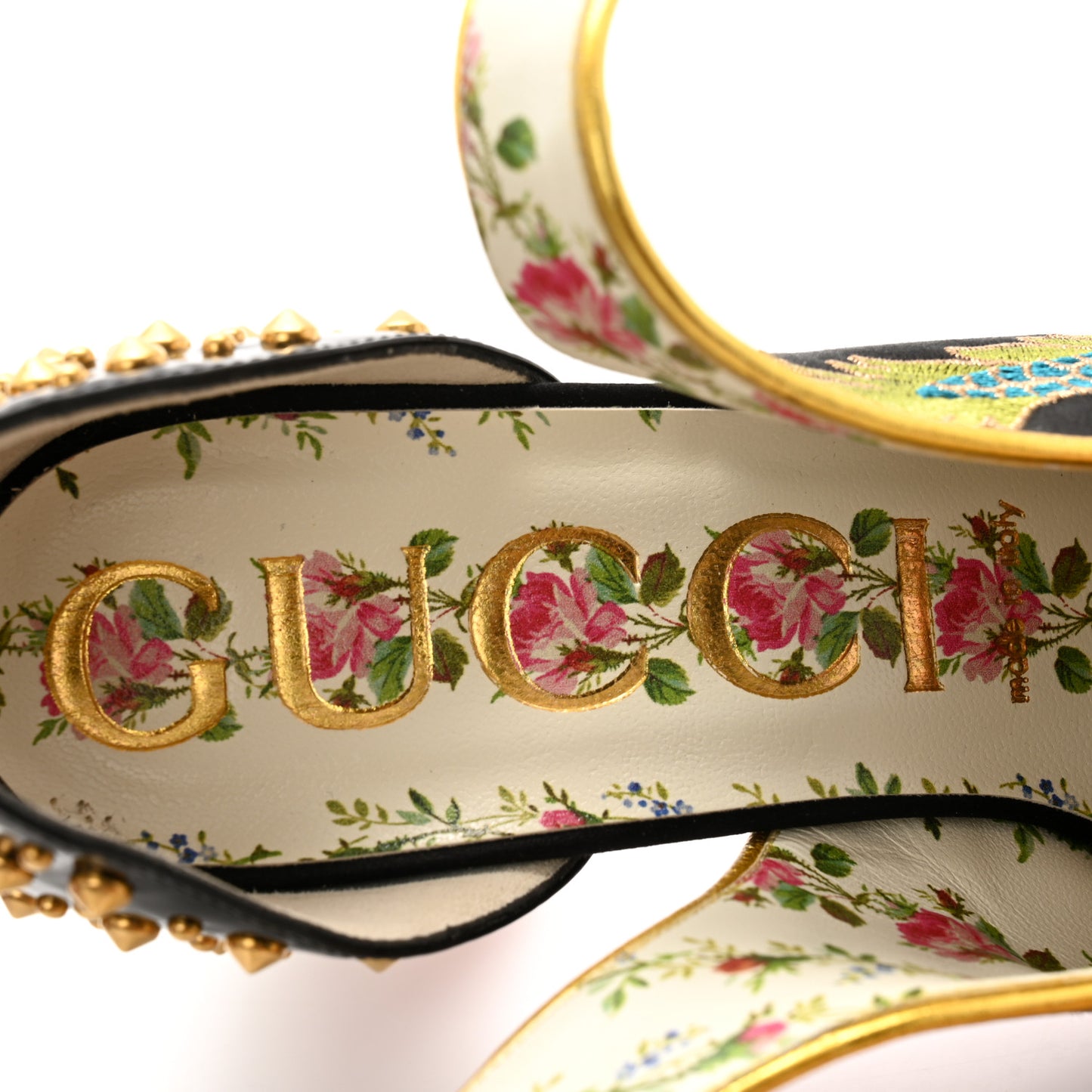 Satin Embroidered Dragon Caspar Pumps 39 Black