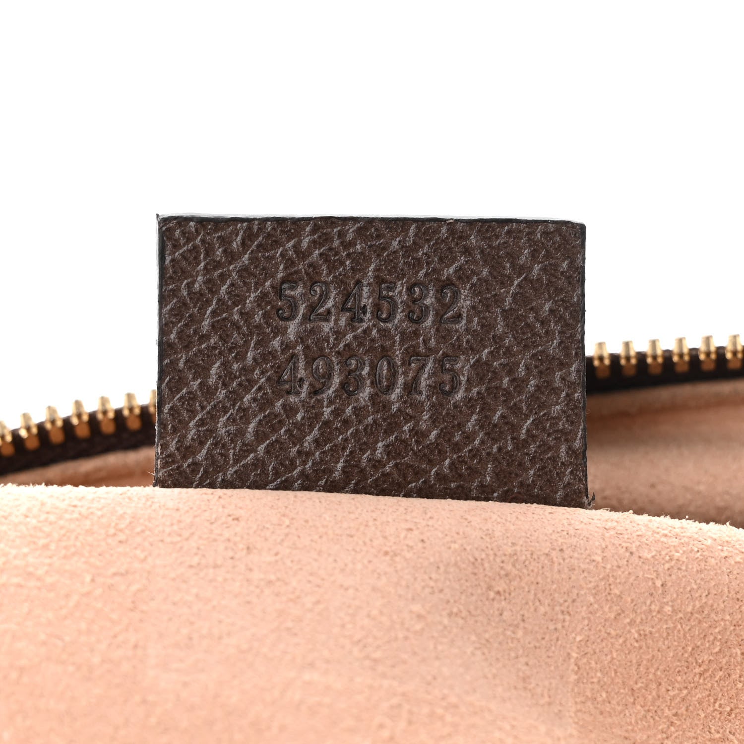 Gucci GG Supreme Monogram Textured Dollar Calfskin Web Medium Ophidia Boston Beige Ebony New Acero 7 of 11