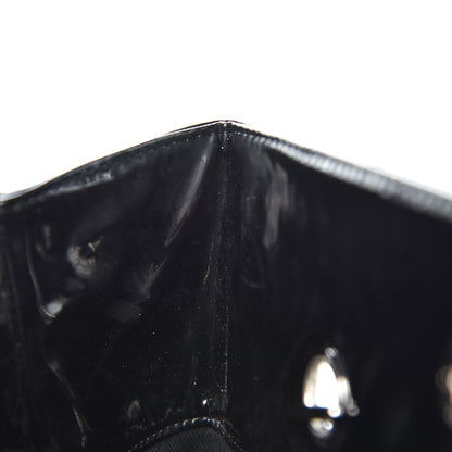 Chanel Vinyl Quilted In The Business North South Tote Black 8 of 11