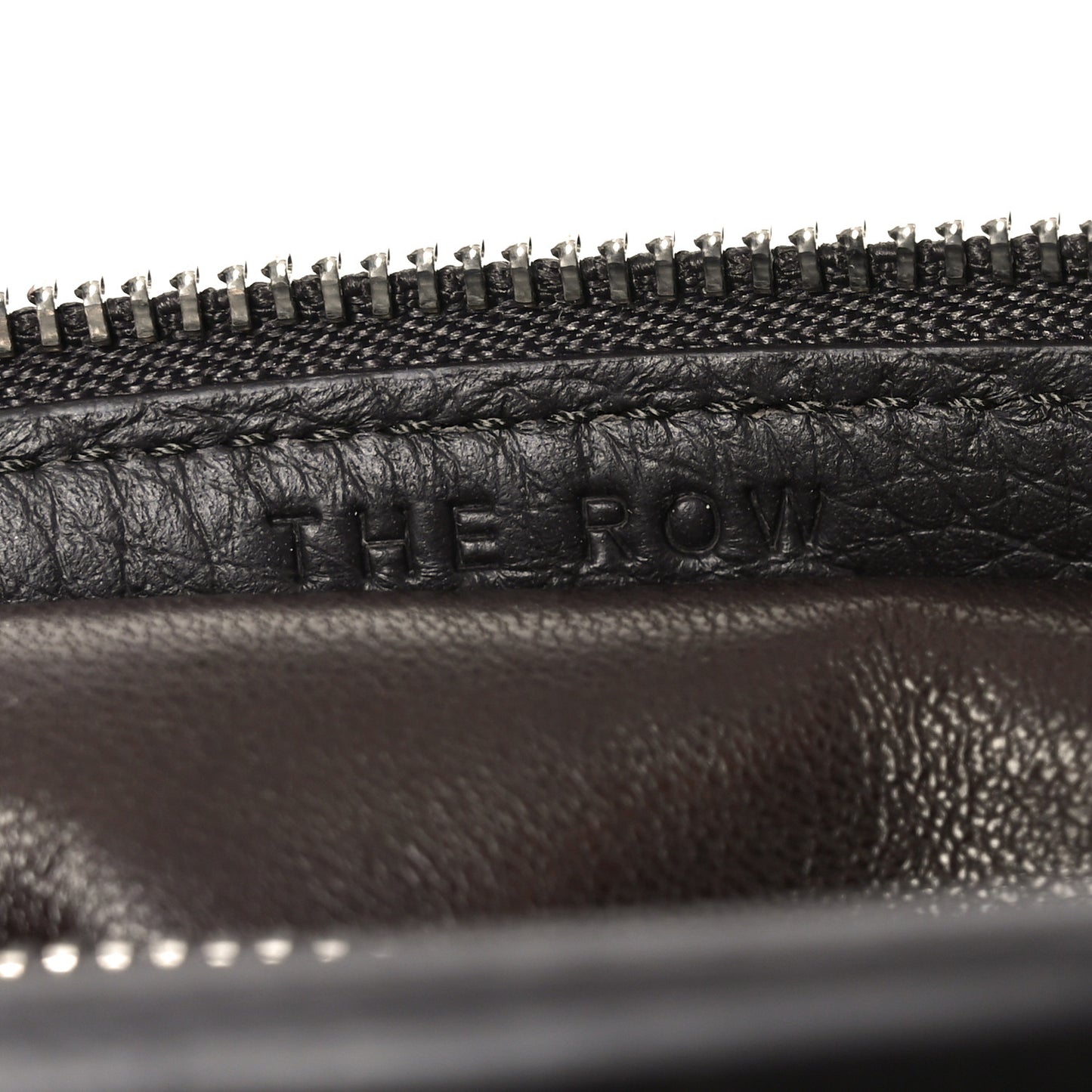 Grained Calfskin Small Slouchy Banana Bag Dark Brown