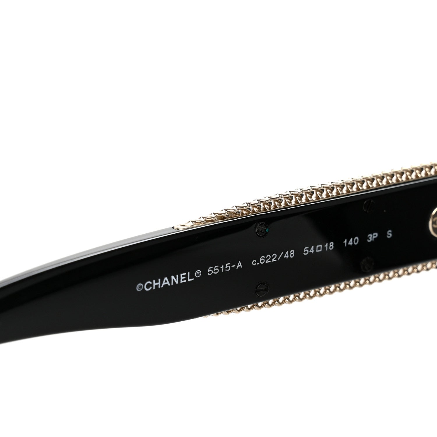 Chanel Acetate Oval Sunglasses 5515 Black 5 of 9