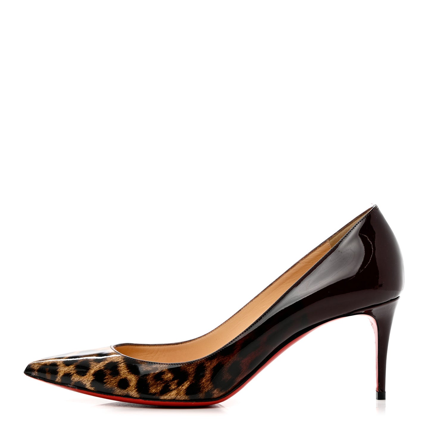 Patent Degrade Leopard Pigalle Follies 70 Pumps 40 Leopard Burgundy