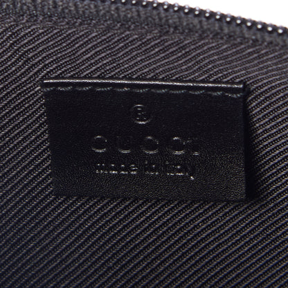 Gucci Denim Monogram Boat Pochette Black 7 of 8