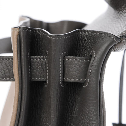 Hermes Togo Horseshoe Tri Color Kelly Retourne 40 Etain Gris Tourterelle Graphite 32 of 41