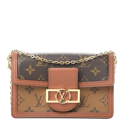 Louis Vuitton Reverse Monogram Dauphine Chain Wallet 1 of 11