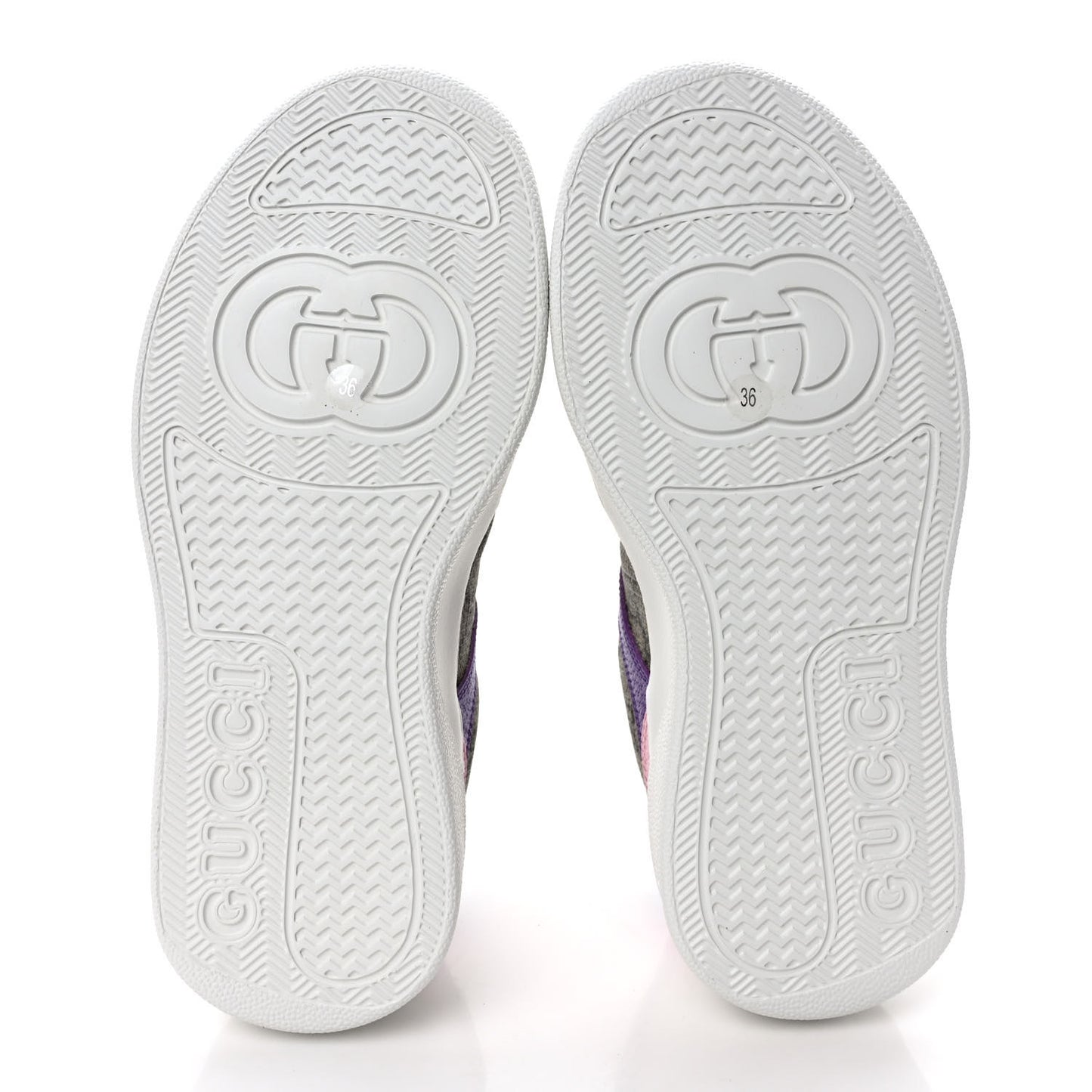 Calfskin GG Supreme Monogram Perforated Womens Platform 55mm Sneakers 36 Beige Ebony Sugar Pink Crop Shine Purple