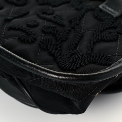Prada Nylon Embroided Corsaire Belt Bag Black 11 of 11