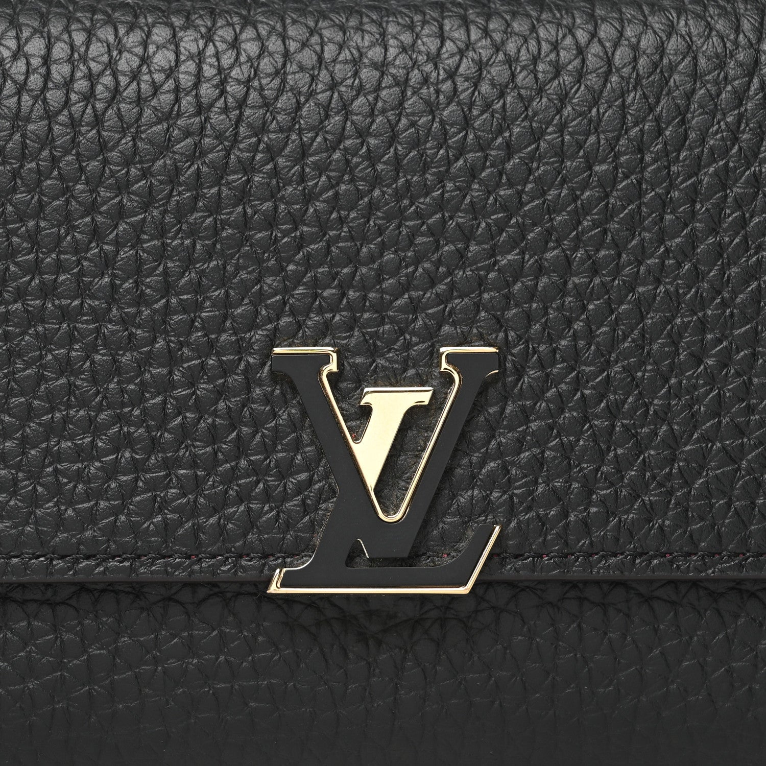 Louis Vuitton Taurillon Capucines Compact Wallet Black 8 of 11