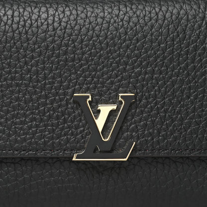 Louis Vuitton Taurillon Capucines Compact Wallet Black 8 of 11