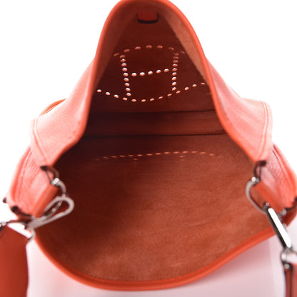 Hermes Taurillon Clemence Evelyne III GM Orange Poppy 7 of 9
