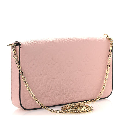 Louis Vuitton Empreinte Pochette Felicie Chain Wallet Rose Poudre 4 of 10