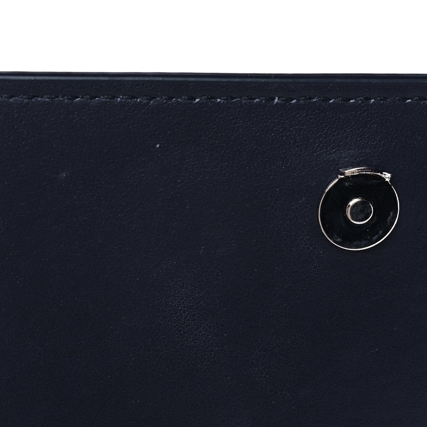Calfskin Crocodile Embossed Monogram Sunset Chain Wallet New Cobalt