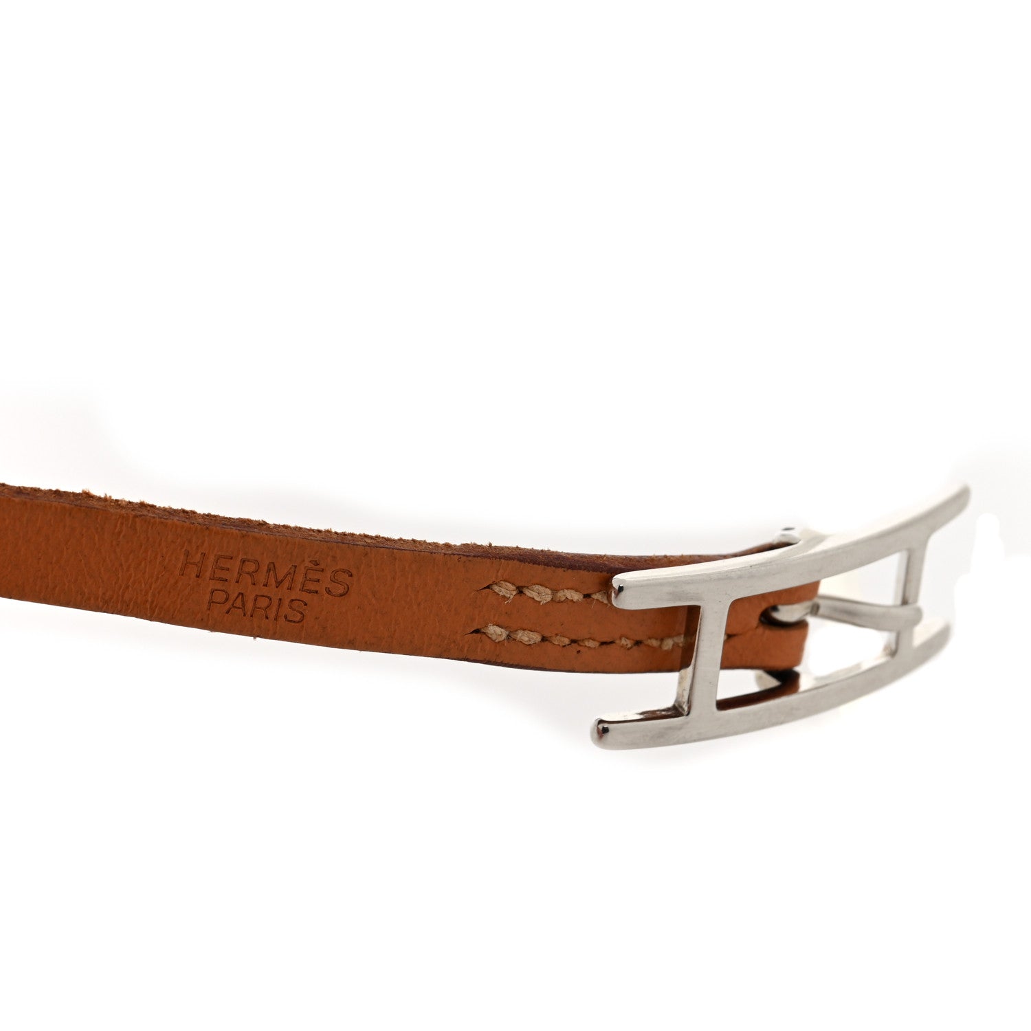 Hermes Barenia Behapi Double Tour Bracelet Fauve 4 of 4