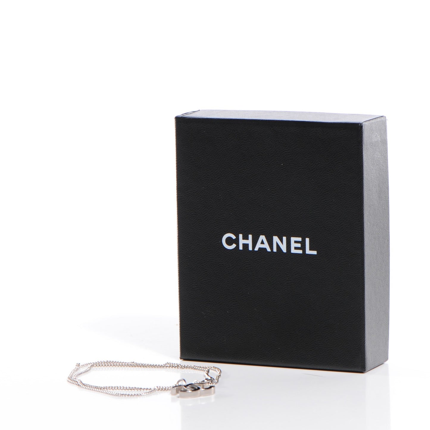 Enamel CC Necklace Black