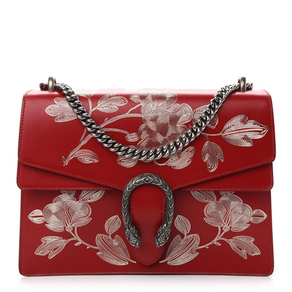Gucci Calfskin Chinese New Year Medium Dionysus Shoulder Bag Hibiscus Red 1 of 11