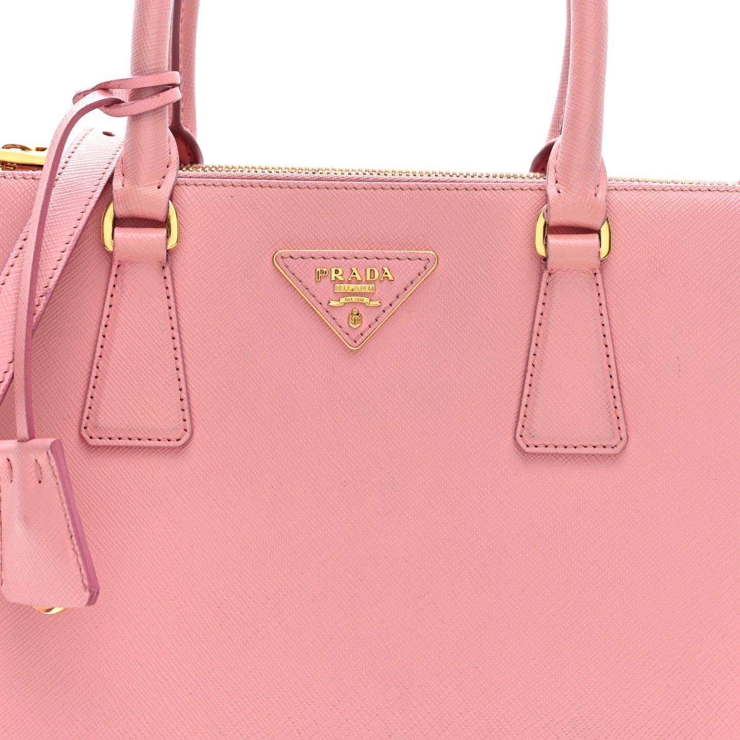 Saffiano Mini Galleria Double Zip Tote Orchidea