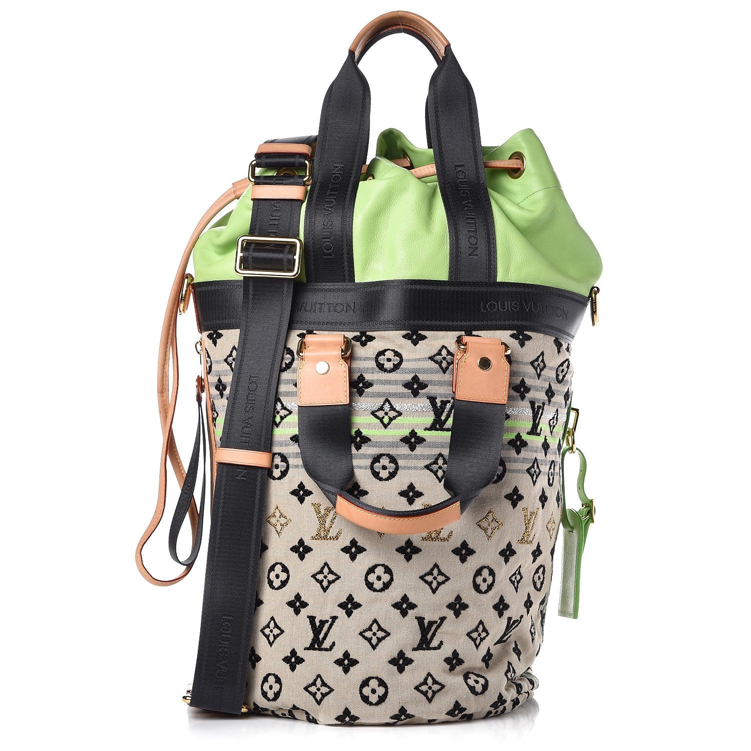 Louis Vuitton Fabric Jacquard Monogram Cheche Gypsy PM Vert 1 of 9