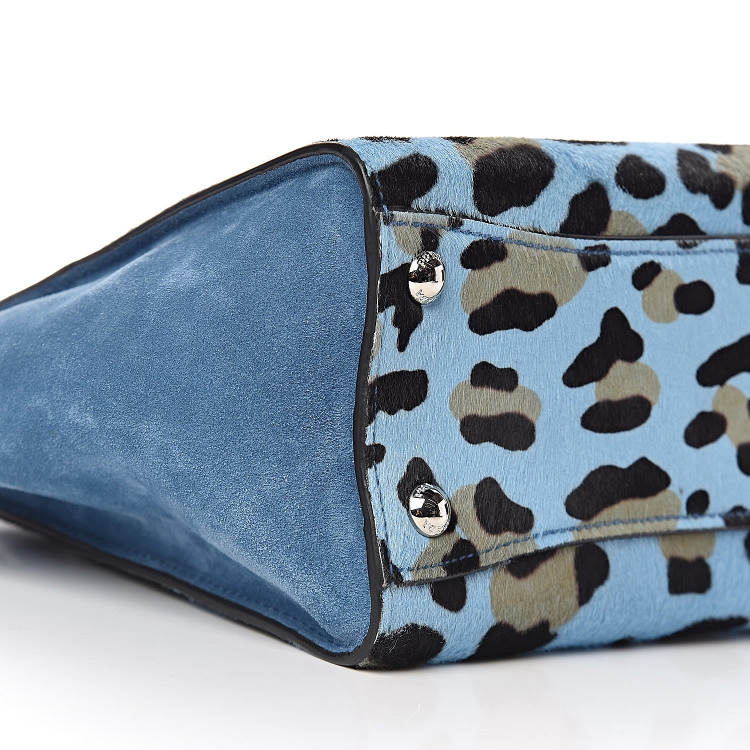 Prada Calf Hair Suede Leopard Print Mini Twin Pocket Tote Mare