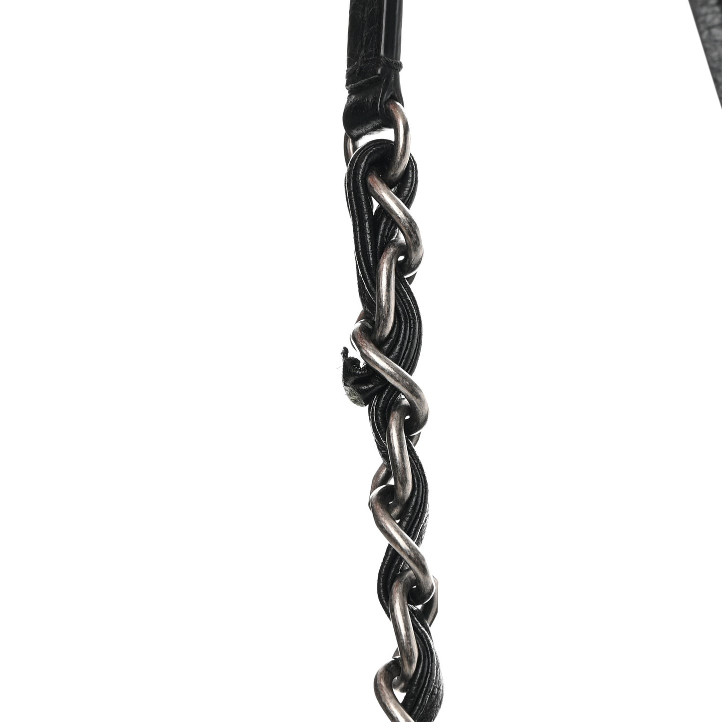 Deerskin Stitched Medium CC Shopping Tote Black