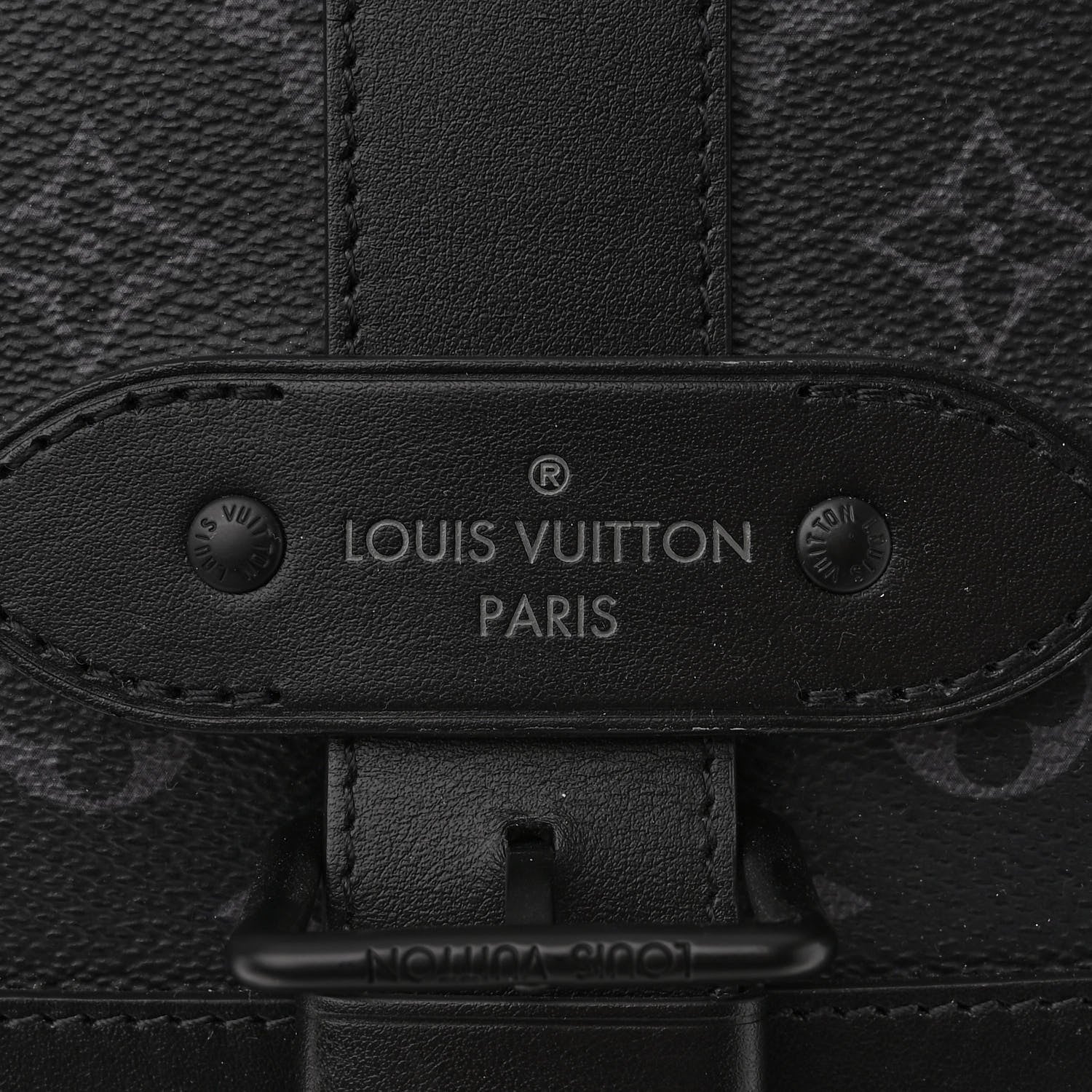 Louis Vuitton Monogram Eclipse Saumur Backpack 6 of 9