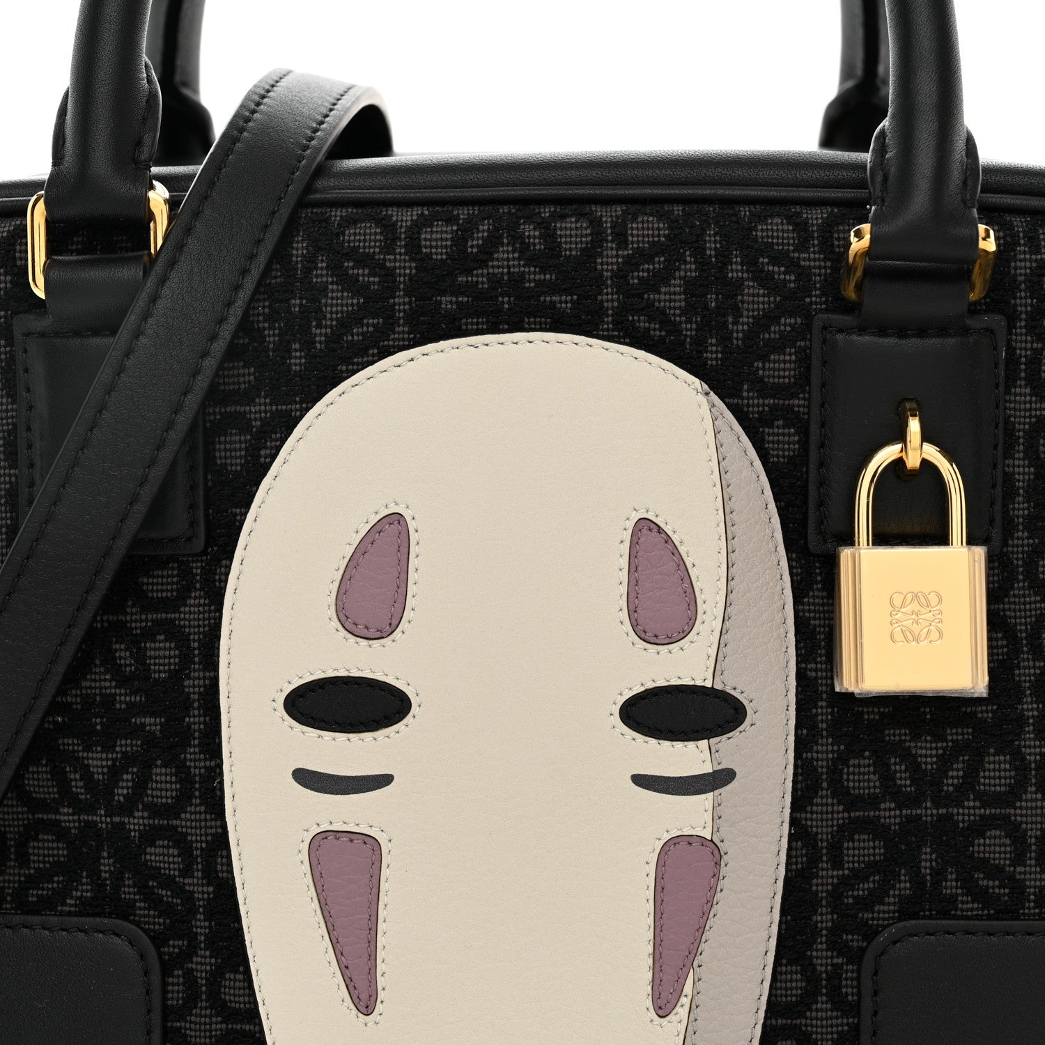 Loewe X SPIRITED AWAY Jacquard Calfskin No Face Amazona 19