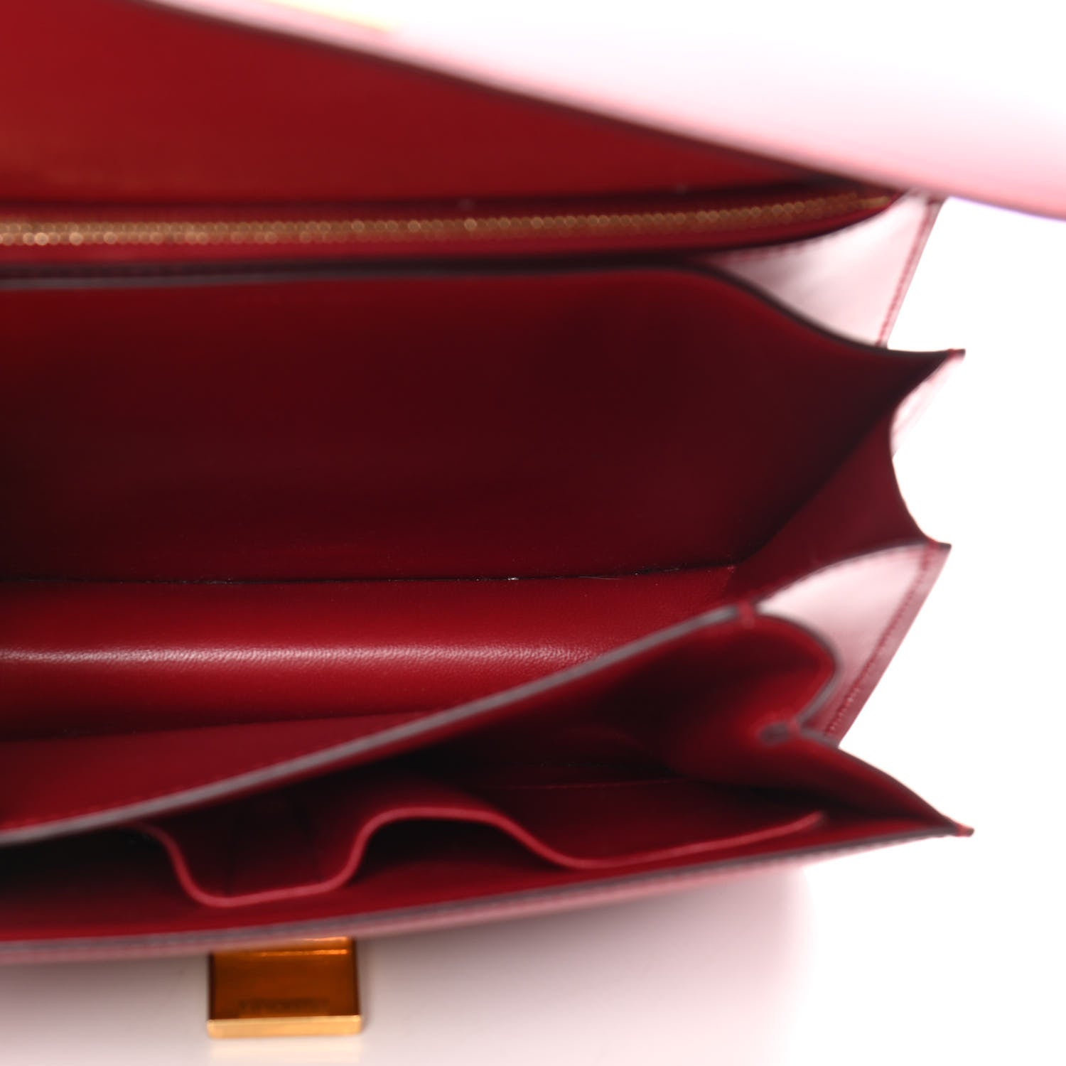 Celine Box Calfskin Medium Classic Box Flap Bag Red 5 of 11