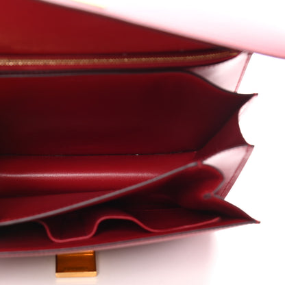 Celine Box Calfskin Medium Classic Box Flap Bag Red 5 of 11