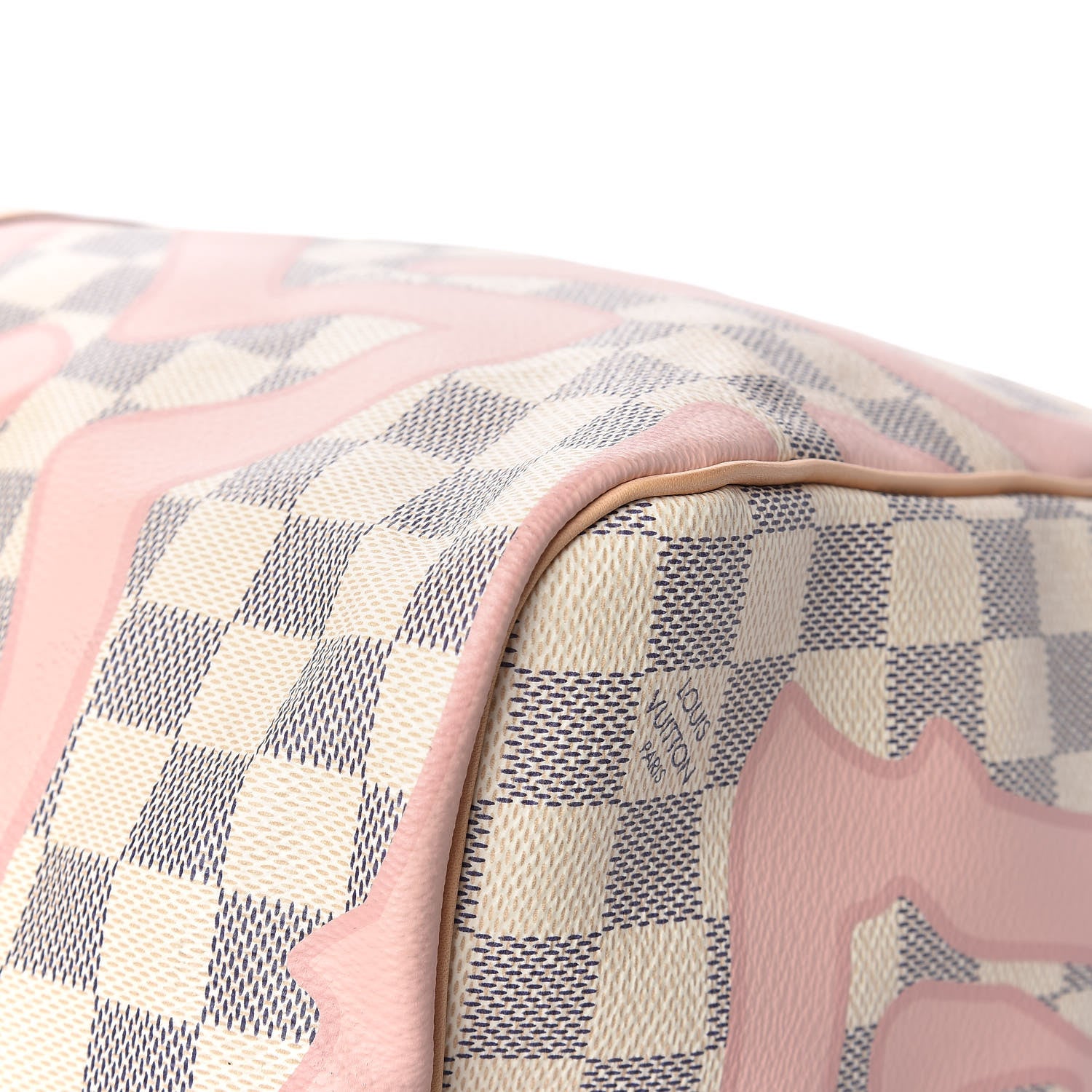 Louis Vuitton Damier Azur Tahitienne Keepall Bandouliere 50 Rose Ballerine 11 of 15