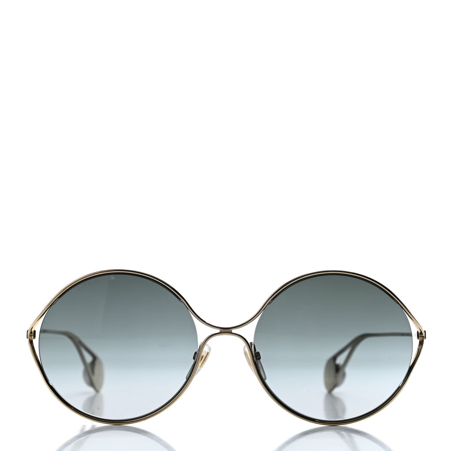 Gucci Round Pearl Tip Sunglasses GG0253S Gold 2 of 4