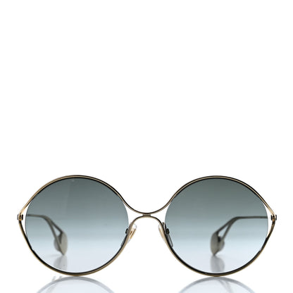 Gucci Round Pearl Tip Sunglasses GG0253S Gold 2 of 4
