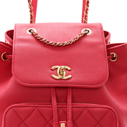 Chanel Caviar Quilted Business Affinity Backpack Fuchsia 8 of 11
