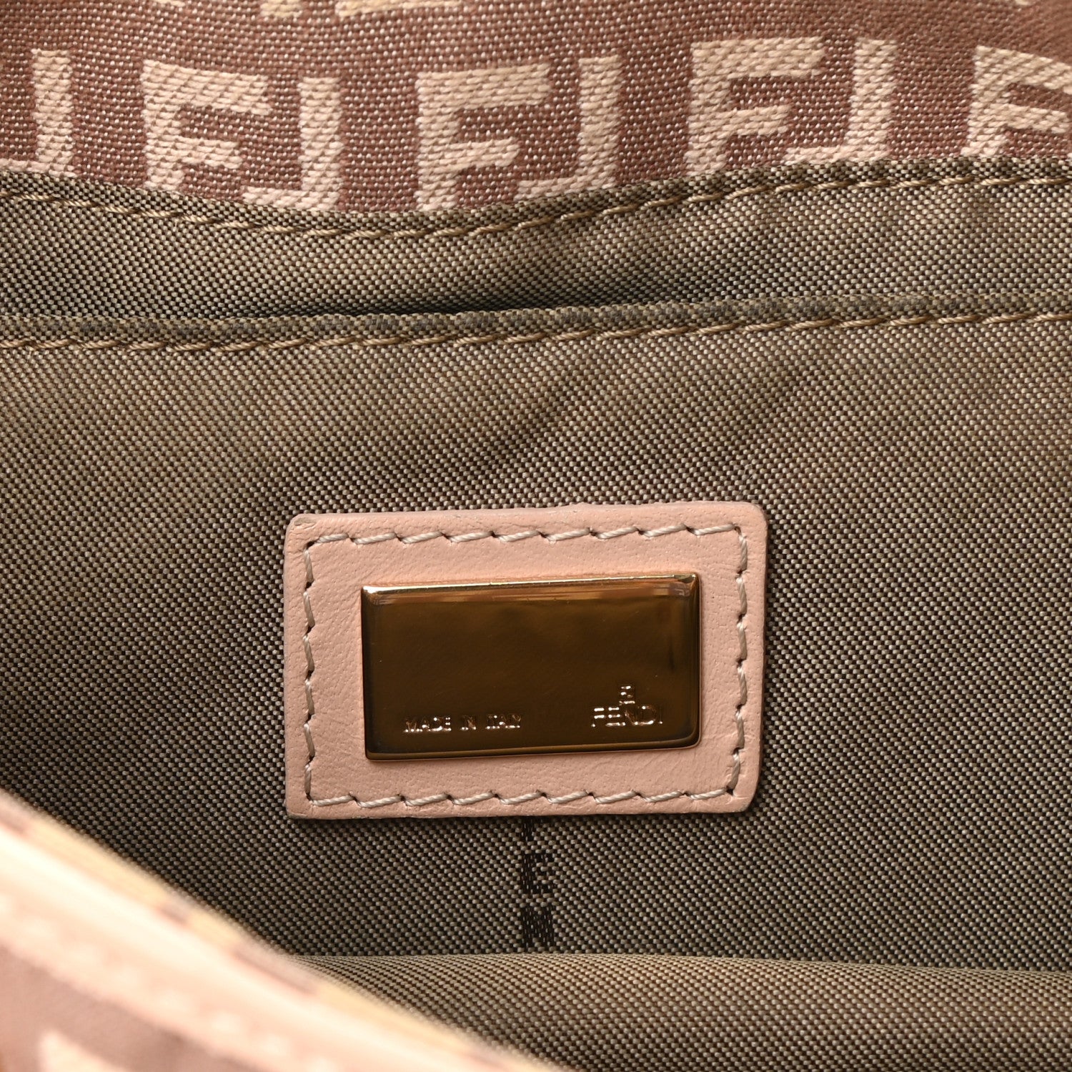 Fendi Zucchino Vitello Tube Bag Cipria Teint Cipria 6 of 13