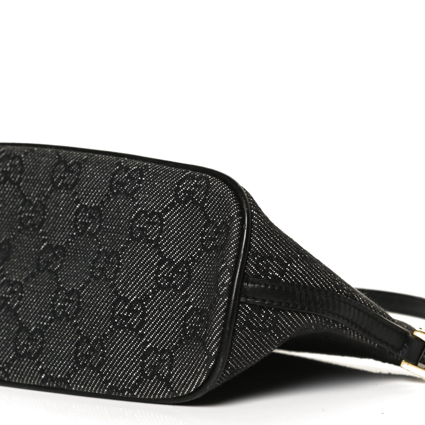 Denim Monogram Boat Pochette Black