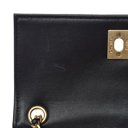 Chanel Lambskin Painted Mini Flap Black Gold 10 of 11