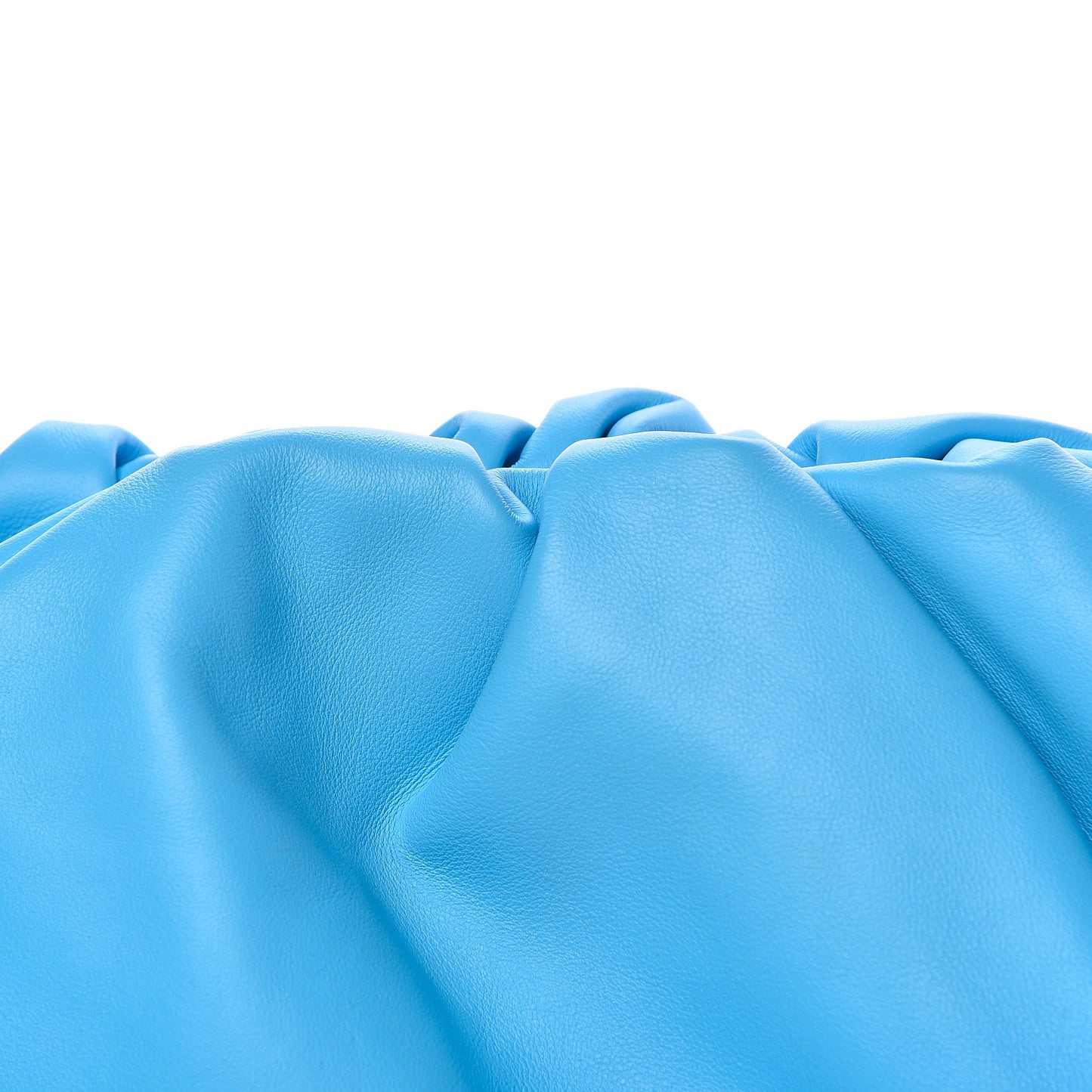 Smooth Butter Calf The Pouch Oversized Clutch Sky Blue