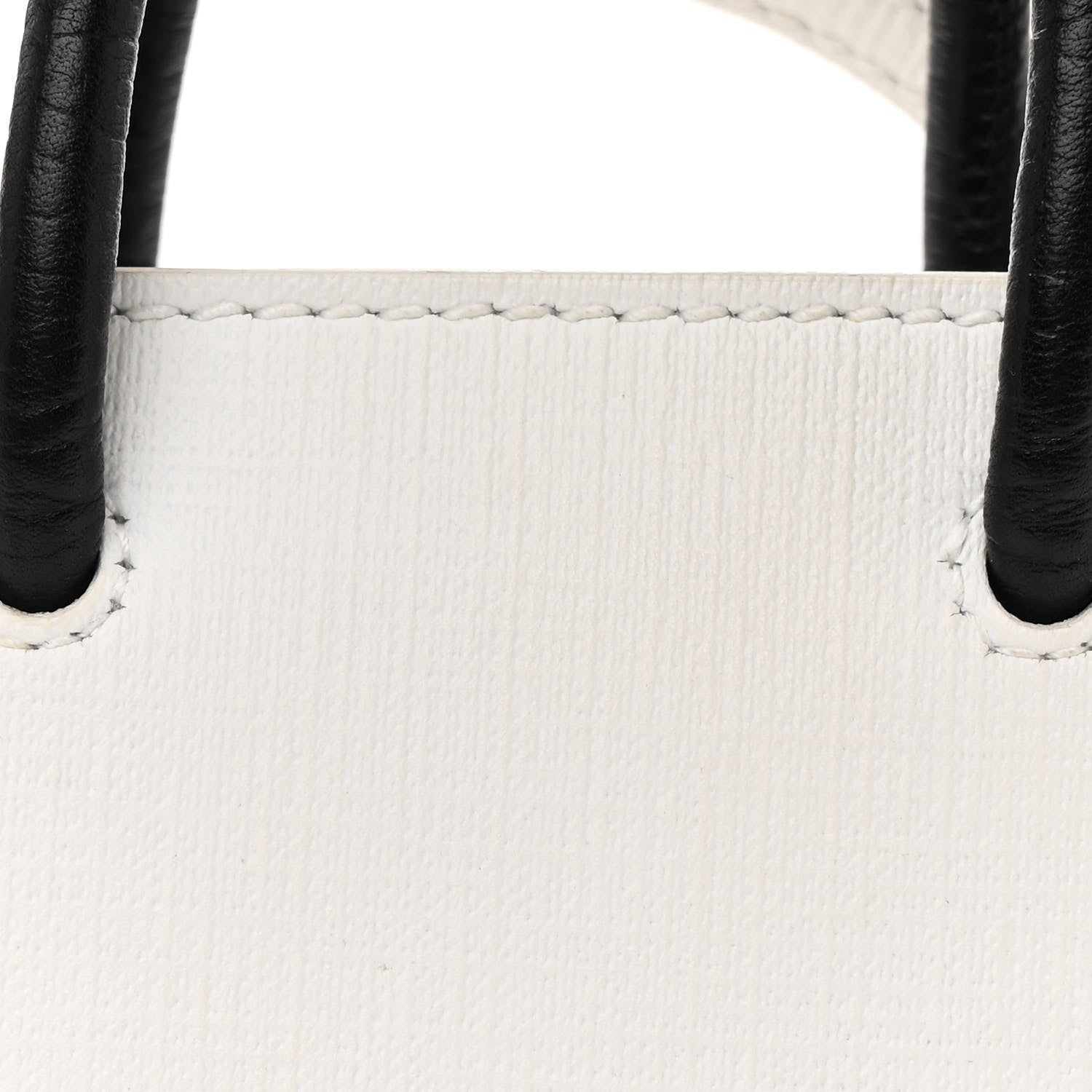 Balenciaga Squared Calfskin Logo Shopping Phone Holder Bag White 9 of 11