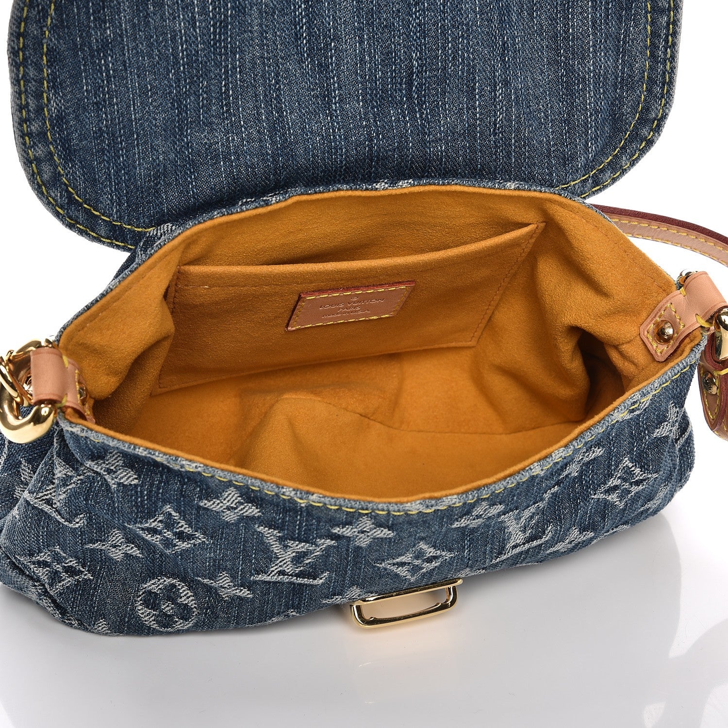 Louis Vuitton Monogram Denim Mini Pleaty Blue 5 of 7