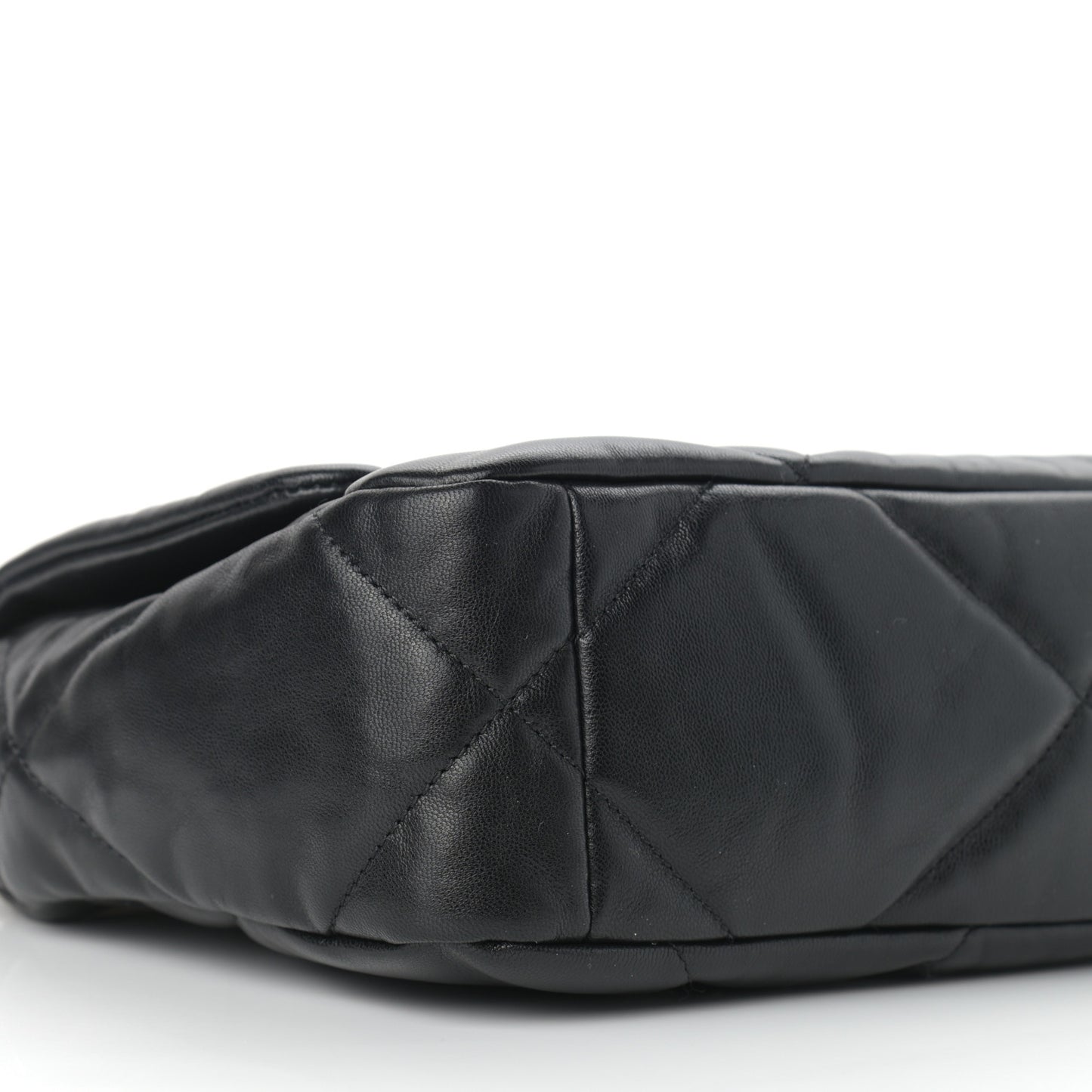 Goatskin Quilted Medium Chanel 19 Flap Black