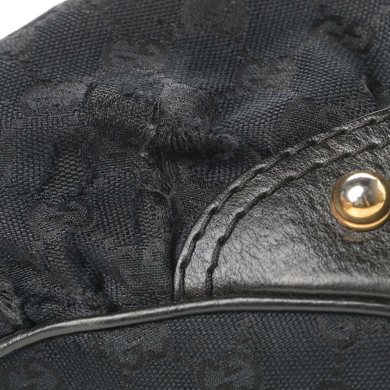 Gucci Monogram Medium Jockey Tote Black 17 of 17