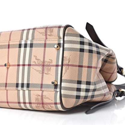 Burberry Haymarket Check Small Canterbury Tote Chocolate 15 of 17