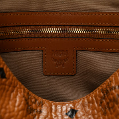 MCM Visetos Medium Zip Pouch Cognac 6 of 12