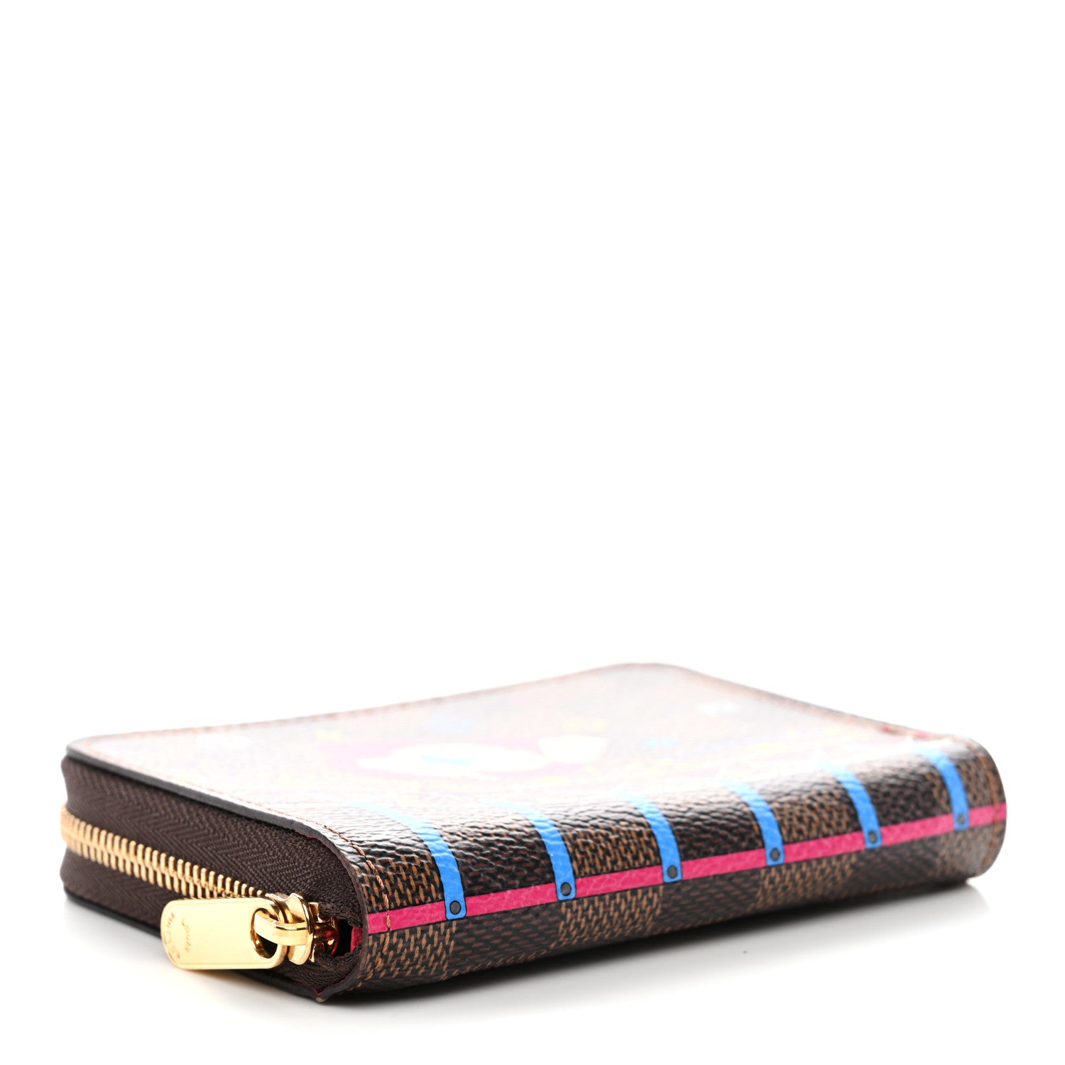 Louis Vuitton Damier Ebene 2020 Christmas Animation Roller Coaster Zippy Coin Purse Pivoine 4 of 6